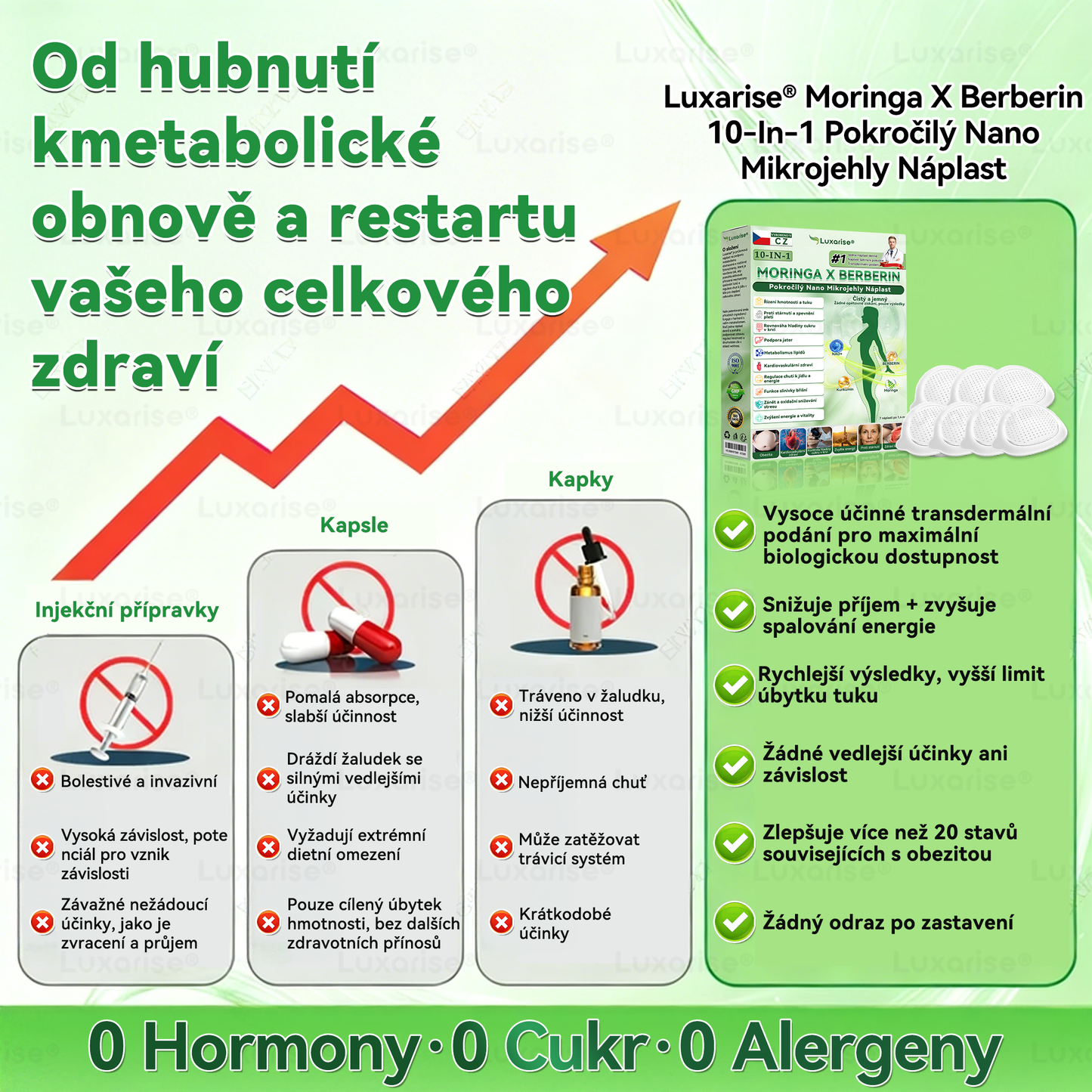 Oficiální obchod  |👩‍⚕️𝗟𝘂𝘅𝗮𝗿𝗶𝘀𝗲® MORINGA X BERBERIN  10-IN-1 Pokročilý Nano Mikrojehly Náplast(Jedna náplast denně, viditelné změny již za 7 dní) ✅ Pomáhá při obezitě, cukrovce, spánkové apnoe, problémech s klouby a dalších potížích💥